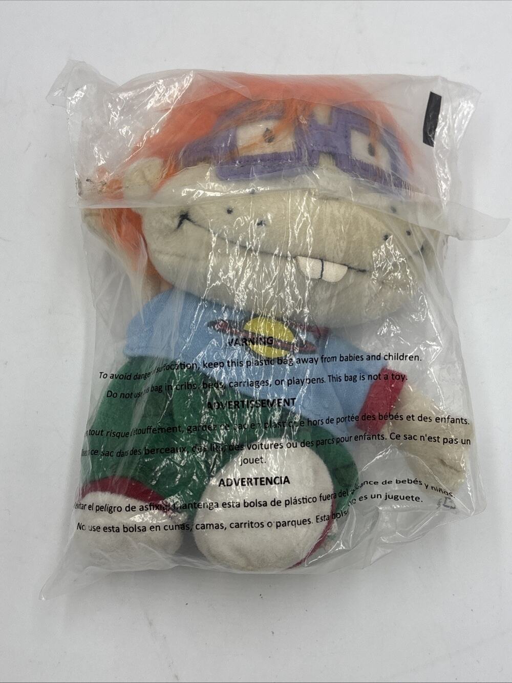 VTG Viacom Plush Chuckie Rugrats Soft Dolls 1998 New In Bag HTF Rare